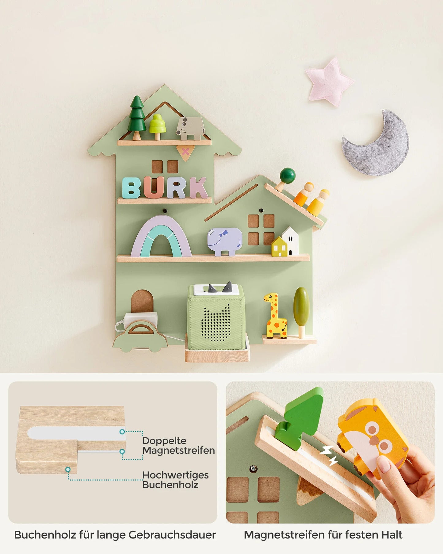 Toniebox - Etagère murale pour 35 figurines