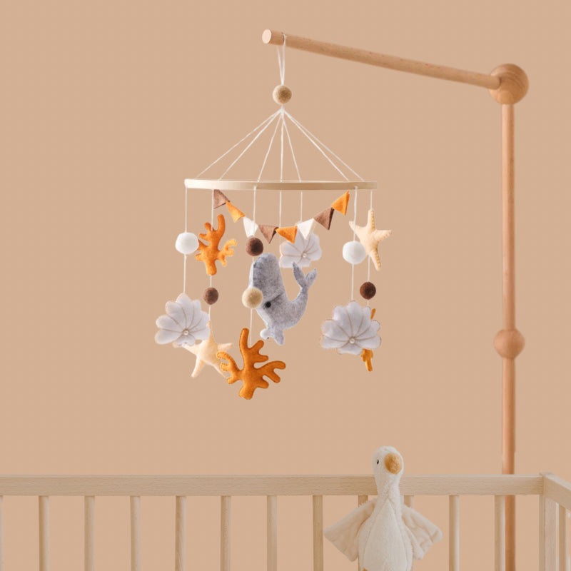 Mobile lit de bébé - Baleine et coquillages