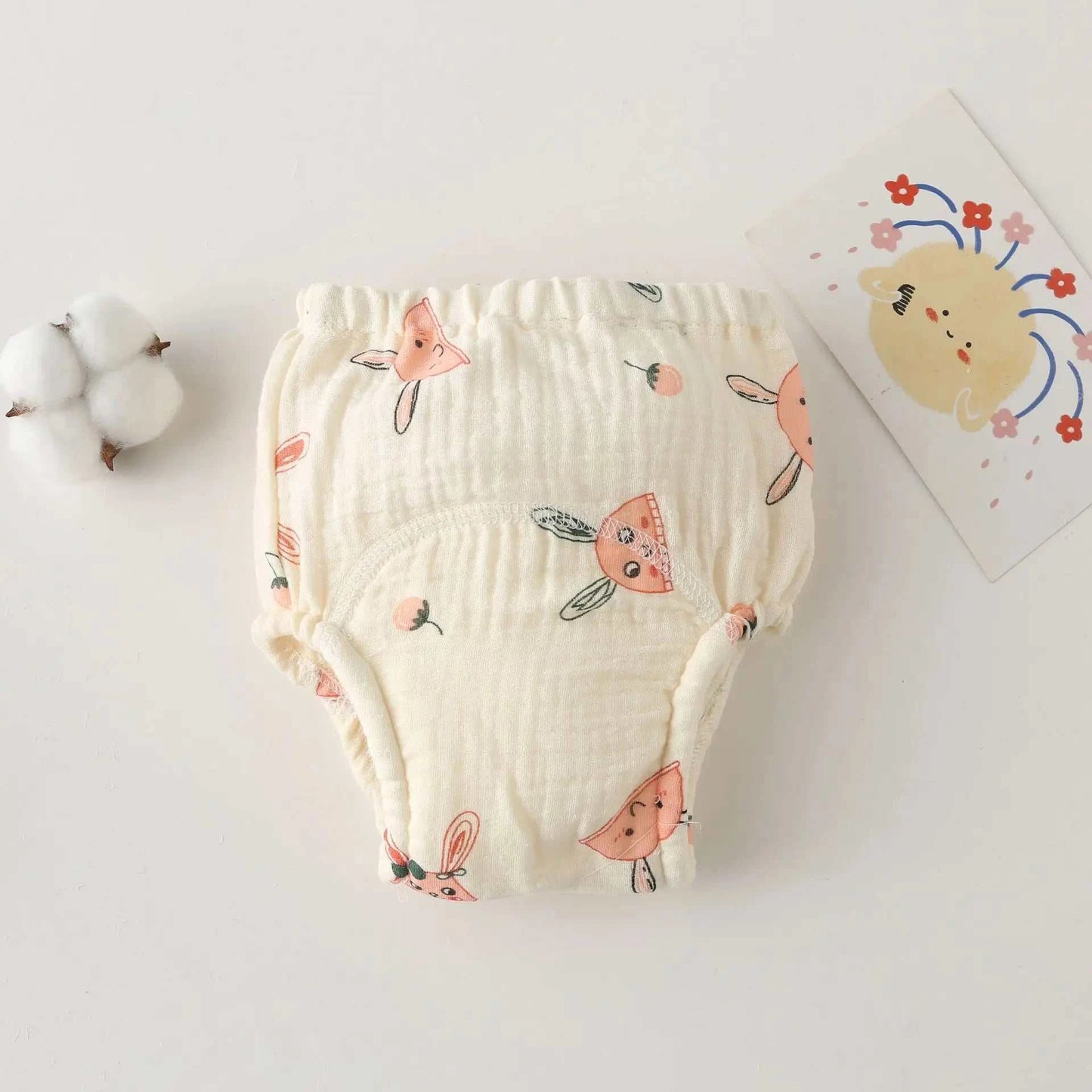 Culotte d’apprentissage - lapin cerises