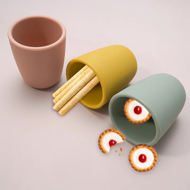 Gobelet silicone enfant - bleu