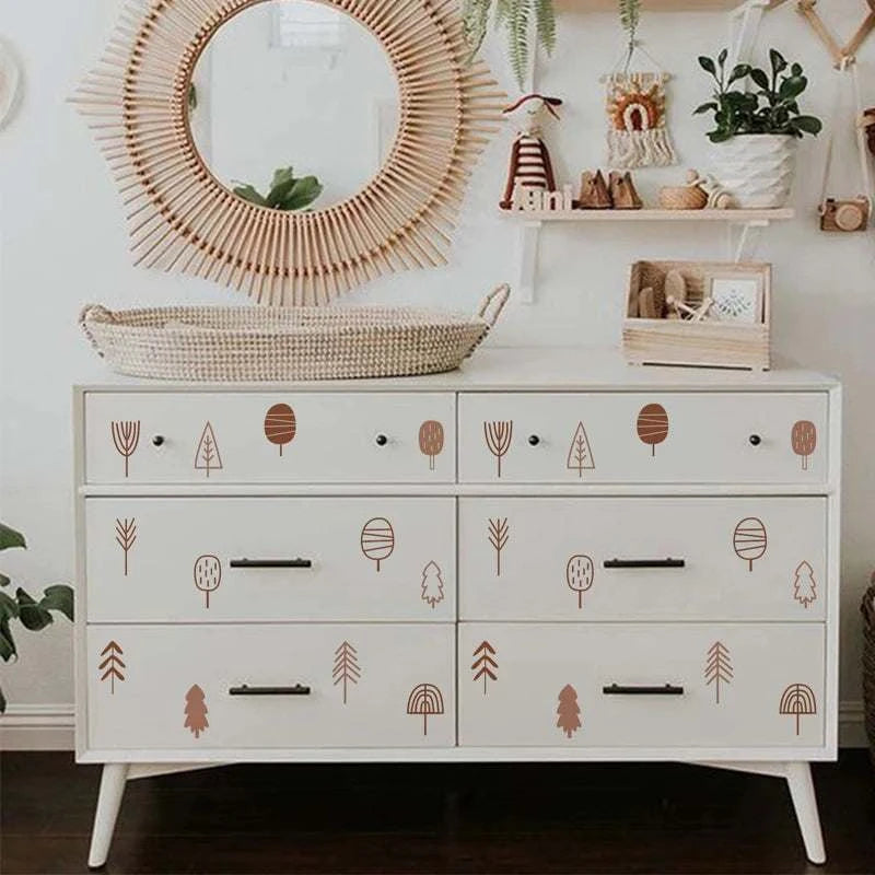 Stickers muraux - Forêt boho
