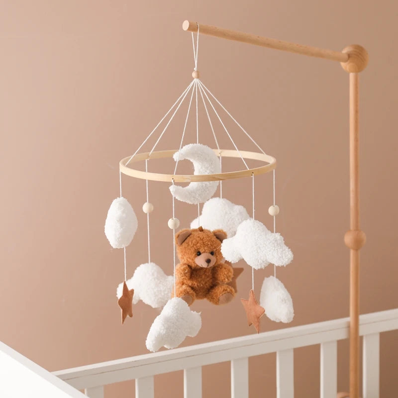 Mobile lit de bebe Ours marron dans les nuages Little Bichette Joors