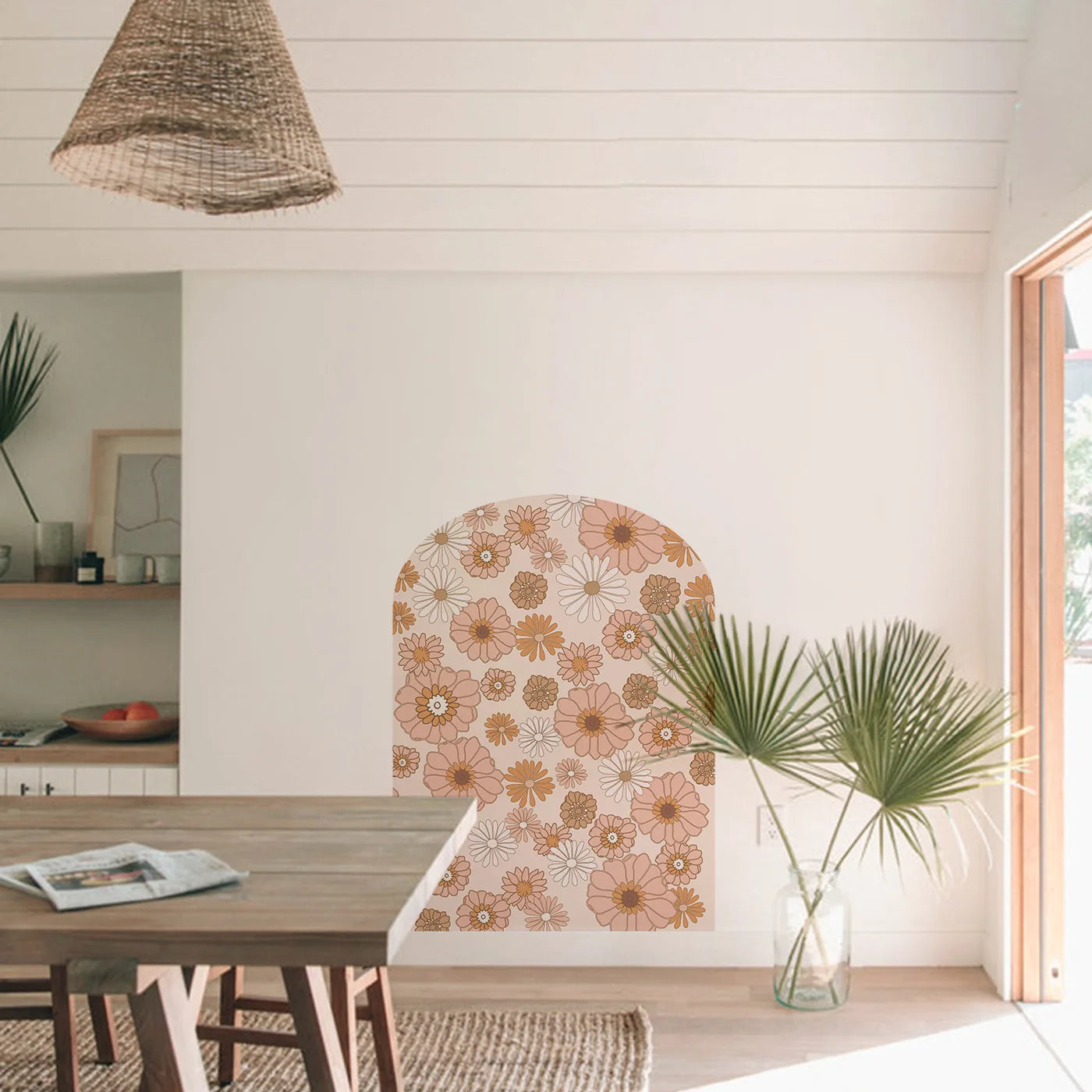 Sticker mural amovible - Arche couleur unie