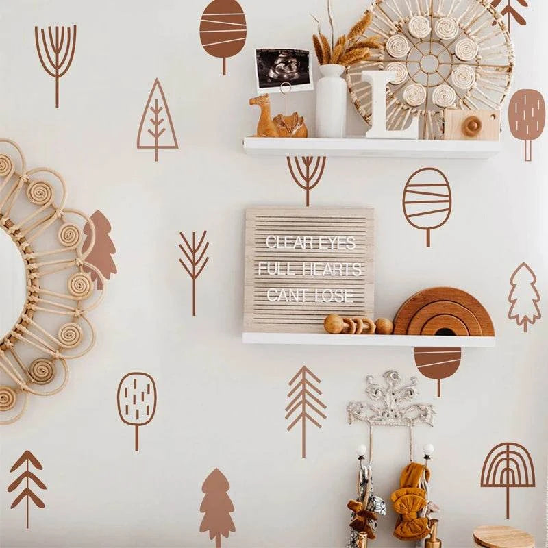 Stickers muraux - Forêt boho