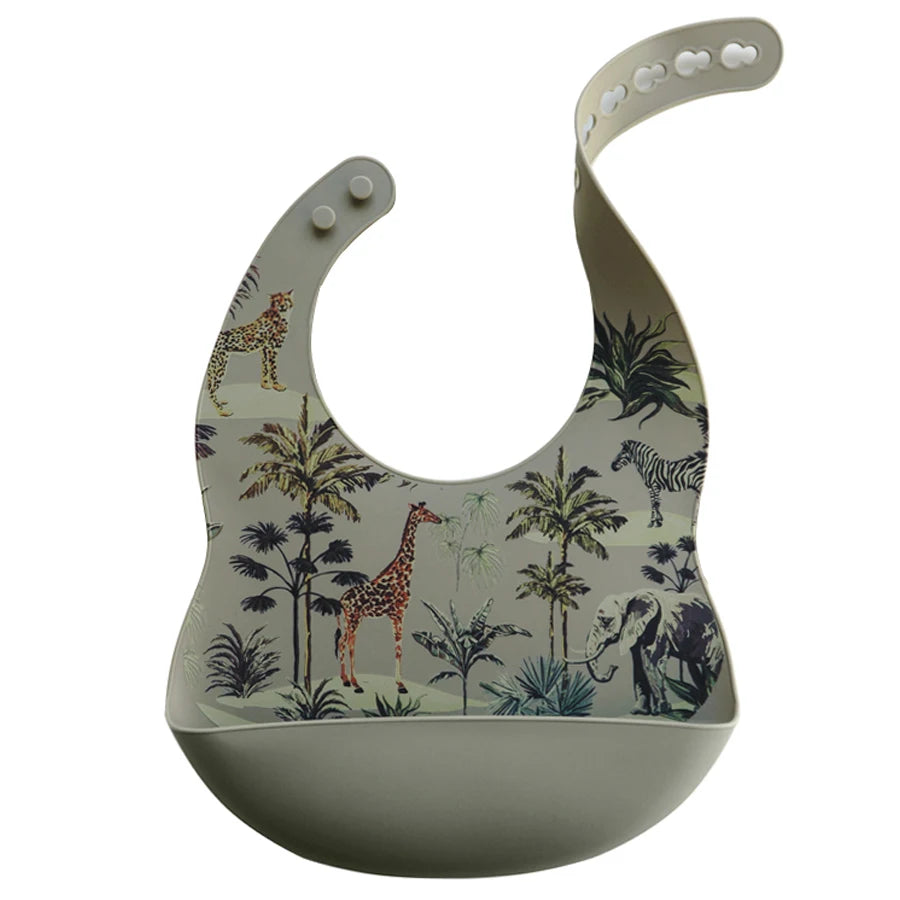 Bavoirs en silicone - jungle