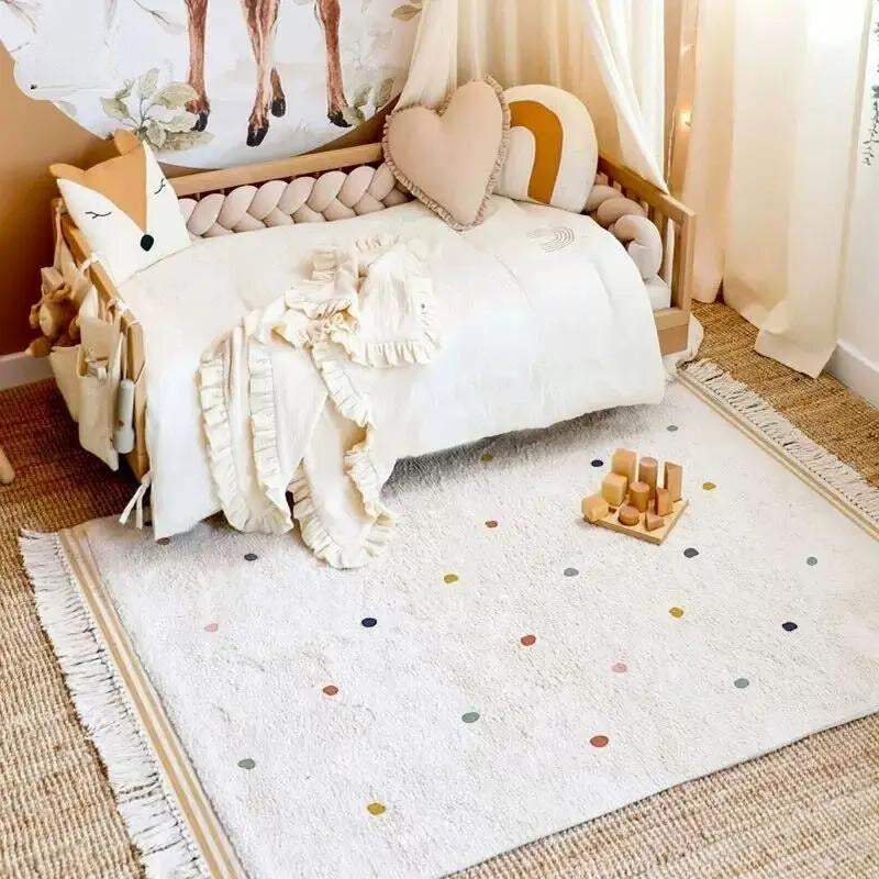 Tapis enfant - Petits points colorés