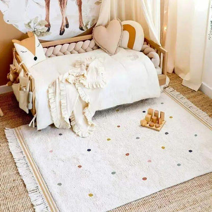 Tapis enfant - Petits points colorés