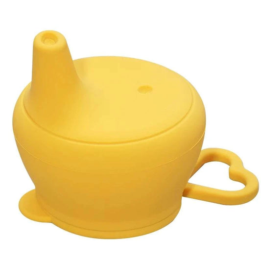 Couvercle de gobelet en silicone - moutarde
