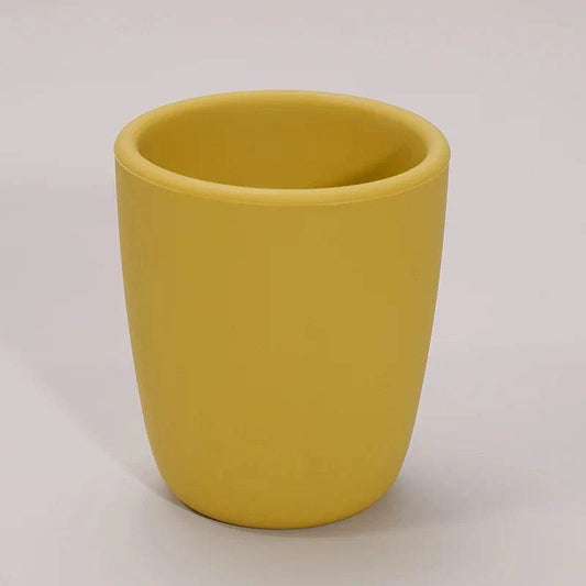 Gobelet silicone enfant - moutarde
