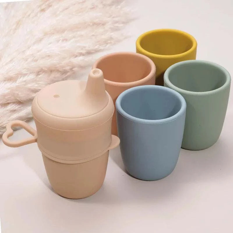 Gobelet silicone enfant - rose
