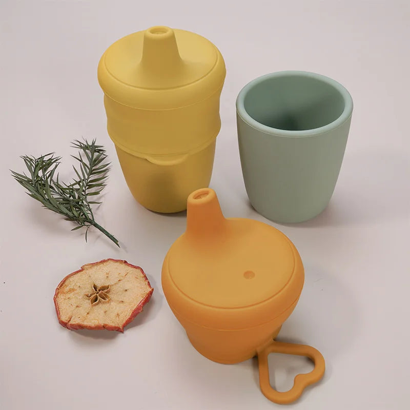 Gobelet silicone enfant - bleu