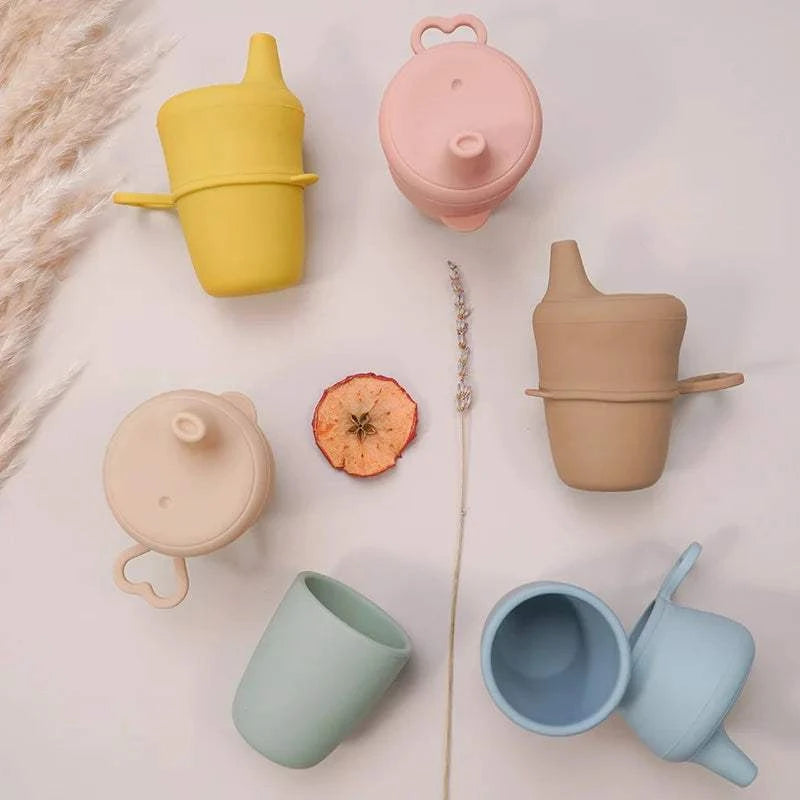 Gobelet silicone enfant - rose