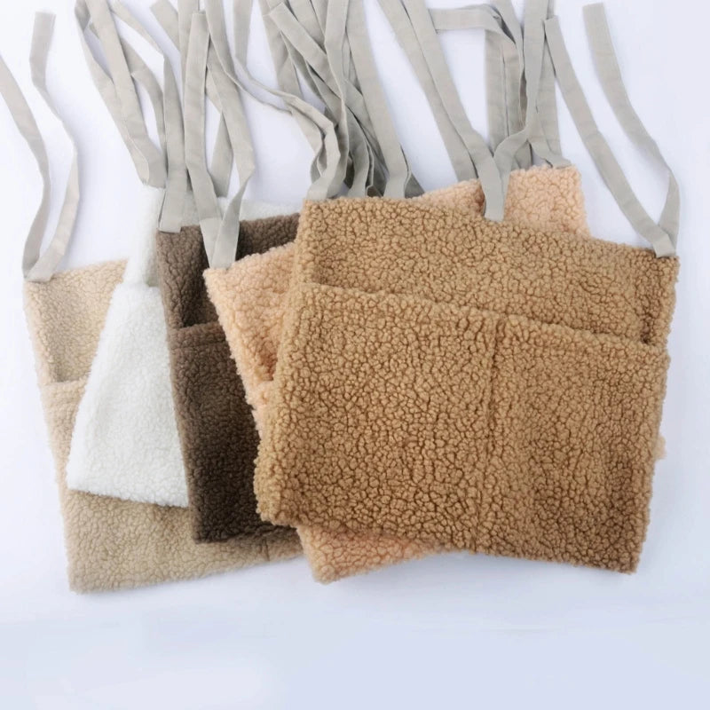 Pochette de lit - 2 poches - Tissus doudou