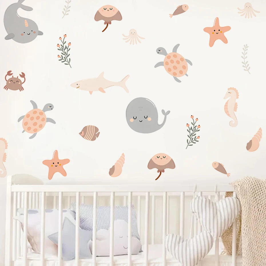 Stickers Muraux Marins pour Enfants