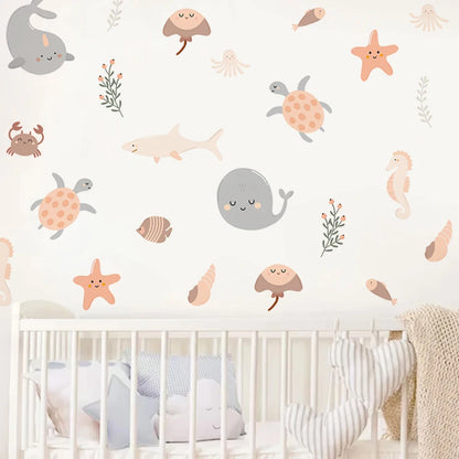 Stickers Muraux Marins pour Enfants