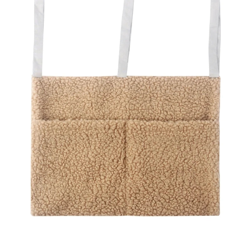 Pochette de lit - 2 poches - Tissus doudou