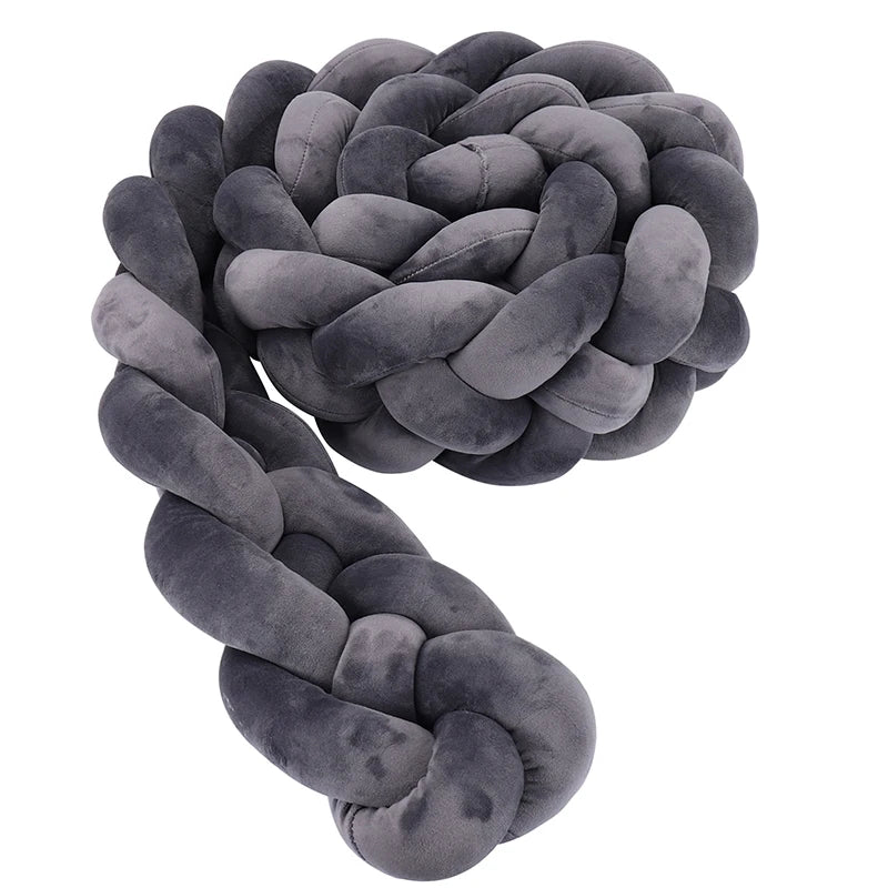 Tresse de lit 4 brins -  Gris foncé
