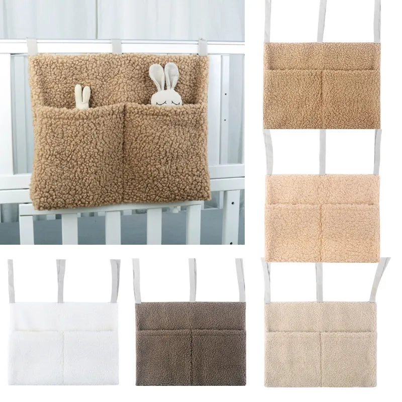 Pochette de lit - 2 poches - Tissus doudou