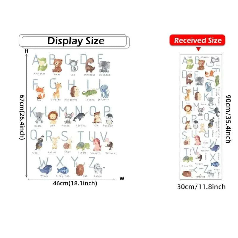 Stickers muraux - Alphabet animaux