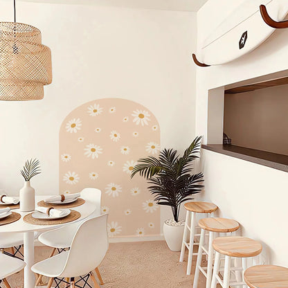 Sticker mural amovible - Arche Marguerites