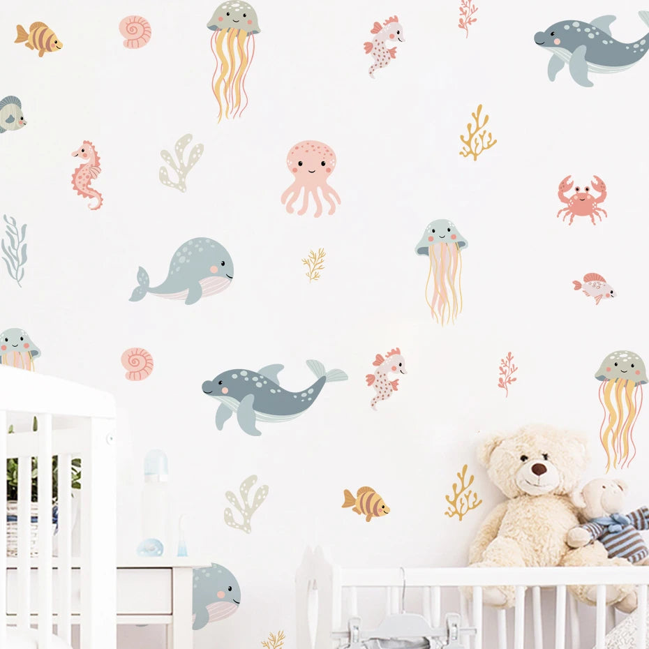 Stickers Muraux Marins pour Enfants