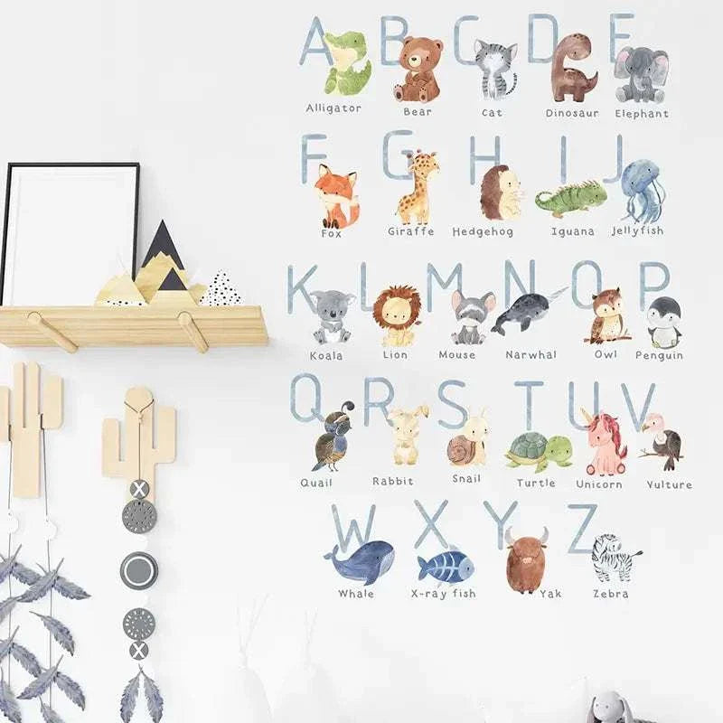Stickers muraux - Alphabet animaux
