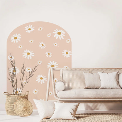 Sticker mural amovible - Arche Marguerites