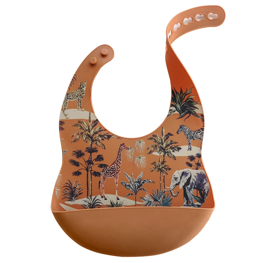 Bavoirs en silicone - jungle