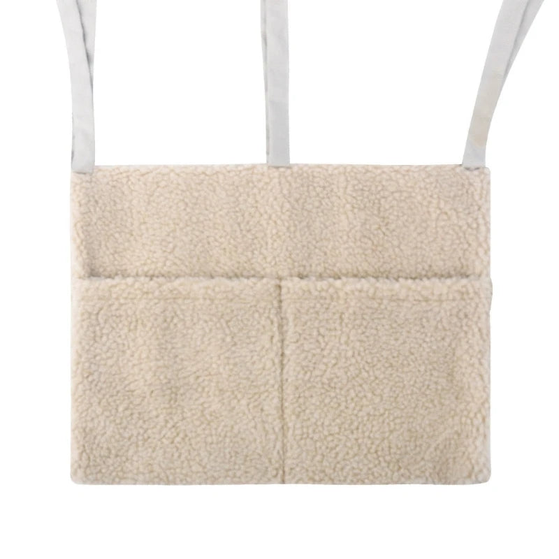 Pochette de lit - 2 poches - Tissus doudou