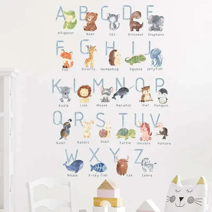 Stickers muraux - Alphabet animaux