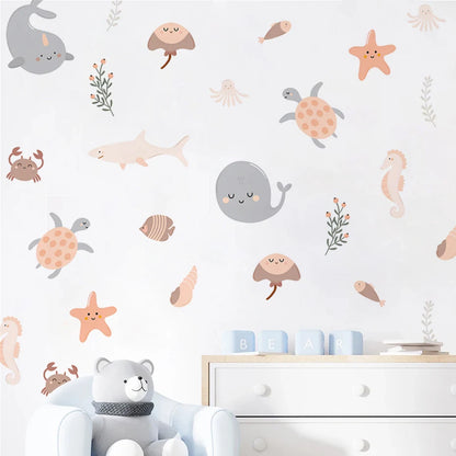Stickers Muraux Marins pour Enfants