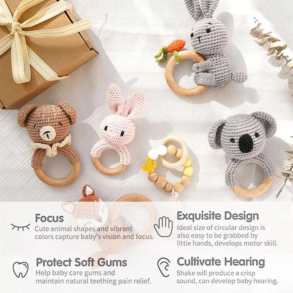 Cadeau de naissance - Coffret hochet Koala - 5 pièces