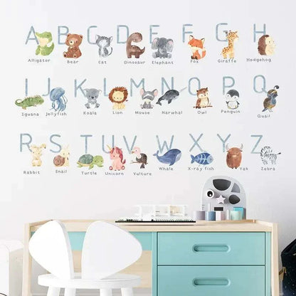Stickers muraux - Alphabet animaux