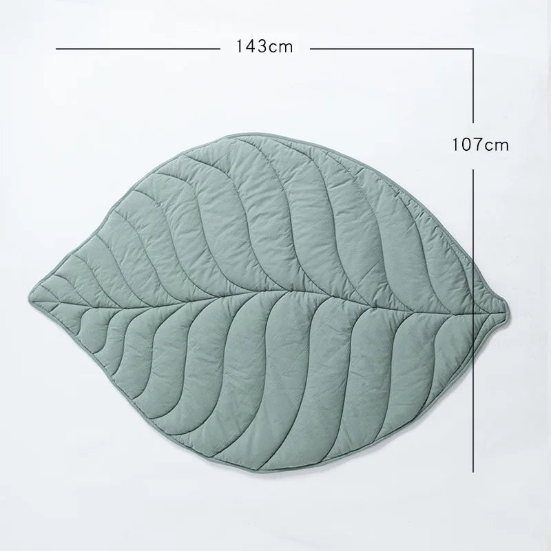 Tapis en forme de feuille d'eucalyptus