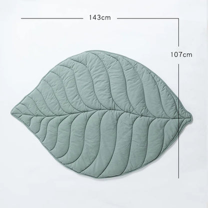 Tapis en forme de feuille d'eucalyptus