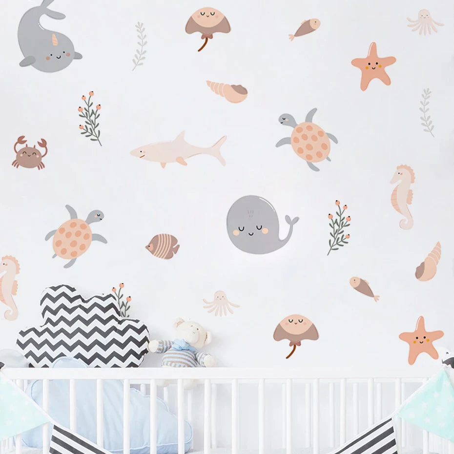Stickers Muraux Marins pour Enfants