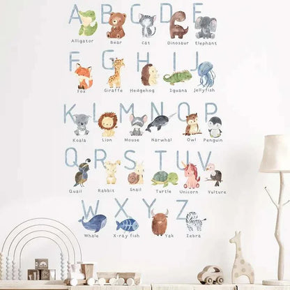 Stickers muraux - Alphabet animaux