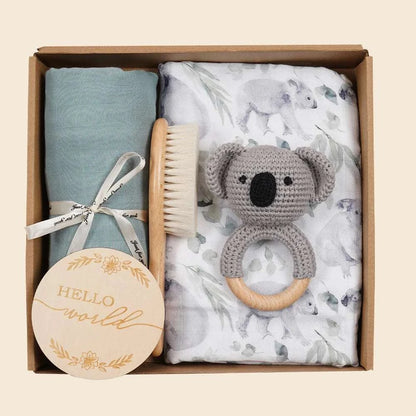 Cadeau de naissance - Coffret hochet Koala - 5 pièces