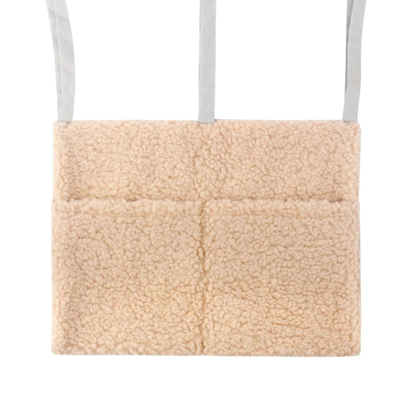 Pochette de lit - 2 poches - Tissus doudou