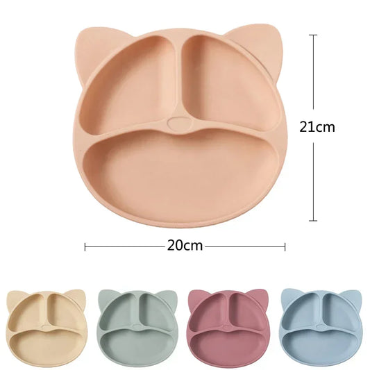 Assiette ventouse pour bébé - ours